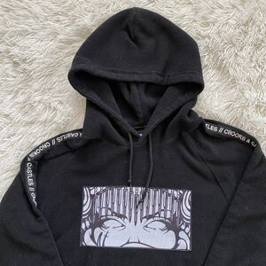 Crooks & Castles Fairfax Black Fleece Hoodie Size Medium